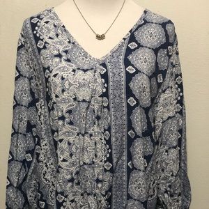 Blue blouse by Spade & Heart